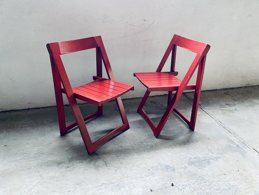 Set of Vintage Trieste Folding Chairs by Aldo Jacober for Bazzani