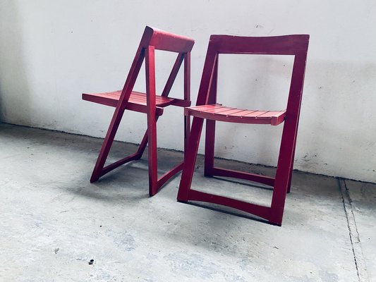 Set of Vintage Trieste Folding Chairs by Aldo Jacober for Bazzani