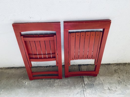 Set of Vintage Trieste Folding Chairs by Aldo Jacober for Bazzani