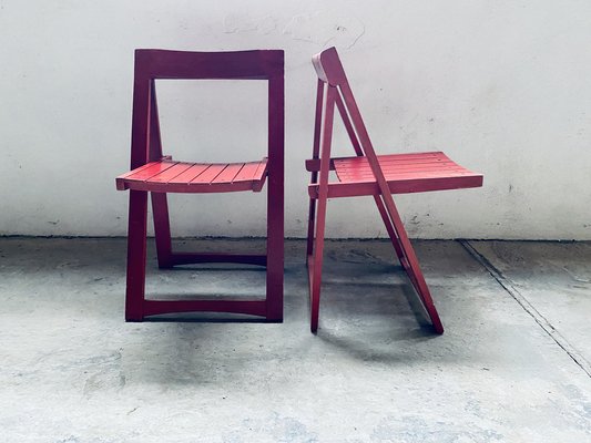 Set of Vintage Trieste Folding Chairs by Aldo Jacober for Bazzani