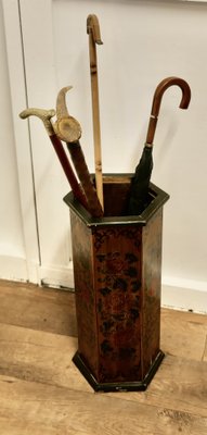 Octagonal Chinoiserie Umbrella Stand, 1920s for sale at Pamono