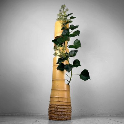 Mid-Century Bamboo Ikebana San-Ju-Giri Vase, Japan, 1950s Mid-Century Bamboo Ikebana San-Ju-Giri Vase, Japan, 1950s