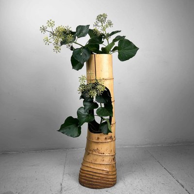 Mid-Century Bamboo Ikebana Ni-Ju-Giri Vase, Japan, 1950s for sale at Pamono