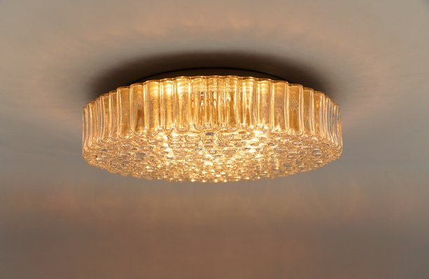 Bubble glass flush mount light deals