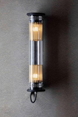 Lampada Da Terra Kais In Metallo E Tessuto - Design Essenziale, H52 Cm, Paralume D35 Cm, Colore Nero/Beige, Cavo 150 Cm