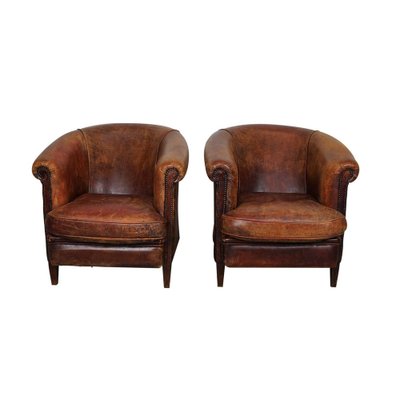 Small leather club shop chairs for sale
