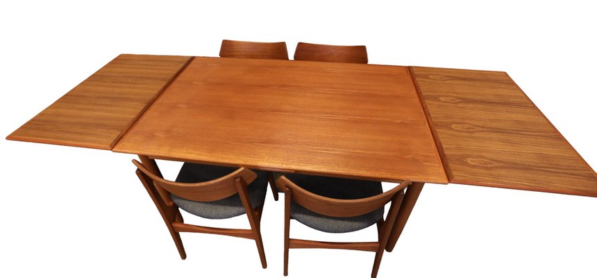 Denmark teak テーブル Gangso Mobler Danish Teak Table Top, Mid Century Dining