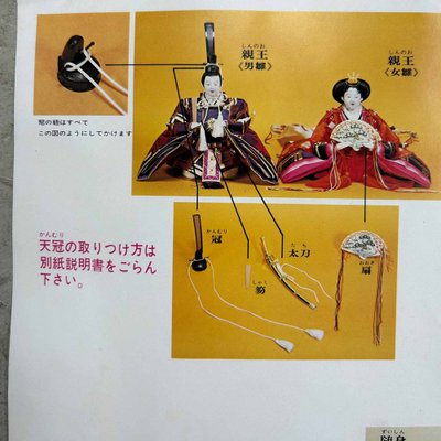 20th Century Emperor and Empress Hina Doll Set, Japan, 1990s, Set 