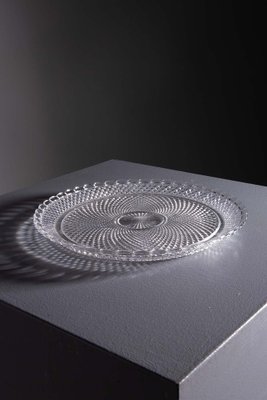 Vintage Baccarat Crystal Serving Plate, 1970 for sale at Pamono
