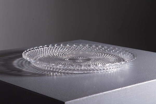 Vintage Baccarat Crystal Serving Plate, 1970 for sale at Pamono