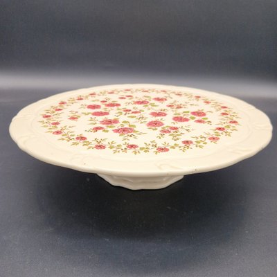 Plato para pasteles de ceramica con soporte anos 20 en venta en Pamono