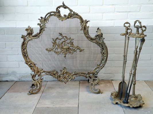 French Rococo Style Fire Screen French Rococo Style Fire Screen