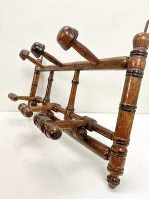 Antique French Faux Bamboo Coat Rack, 1890s for sale at Pamono