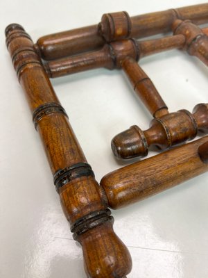 Antique French Faux Bamboo Coat Rack, 1890s for sale at Pamono