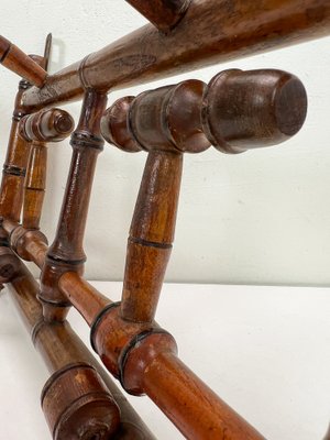 Antique French Faux Bamboo Coat Rack, 1890s for sale at Pamono