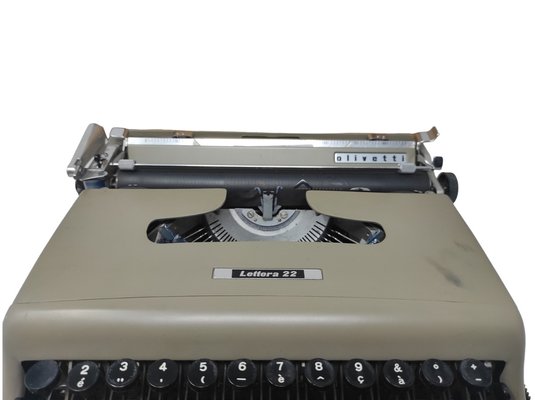 Lettera 22 Typewriter from Olivetti, Italy, 1950s for sale at Pamono