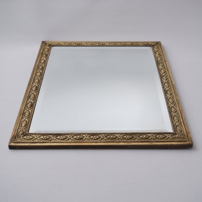 Small Art Nouveau Picture Frame in Brass & Glass Pane for sale at Pamono