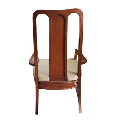 Chinese Chairs in Wood Silk Set of 4 for sale at Pamono