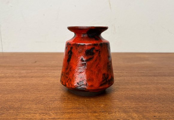 Mid-Century West German Pottery WGP Fat Lava Vase by Ilkra