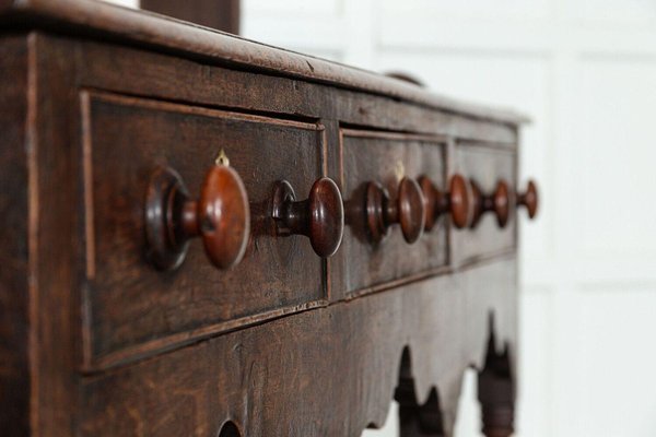 English Oak George II Dresser Base English Oak George II Dresser Base
