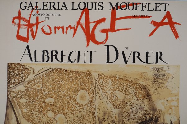 Salvador Dali, Rhinoceros, Homage to Albrecht Dürer, Lithograph