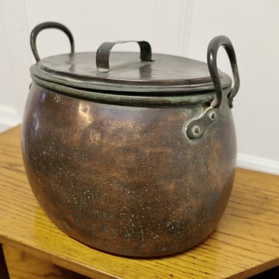 Large 19th Century Cooking Pot with Original Patina for sale at Pamono