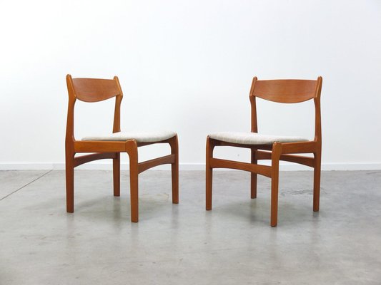 Teak Dining Chairs by Erik Buch for Anderstrup M belfabrik 1960s