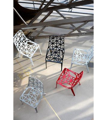 Red New Eiffel Tower Chair by Alain Moatti for sale at Pamono