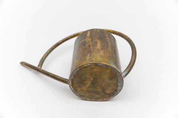 Art Deco Bauhaus Watering Can in Massive Brass, Germany, 1950s for