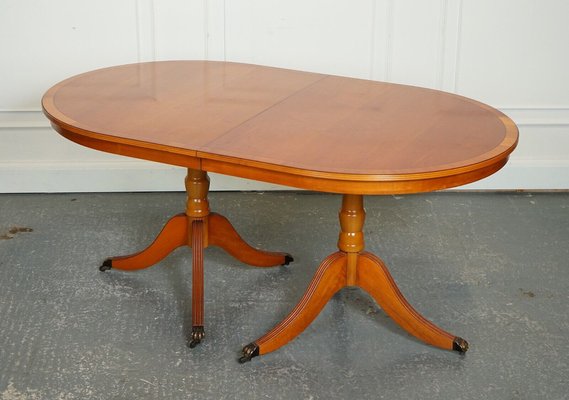 Yew dining table and chairs sales