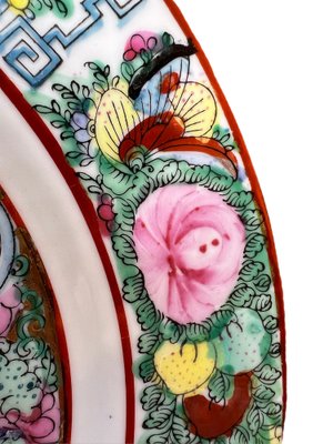 Platos de postre chinos vintage de porcelana, años Juego de