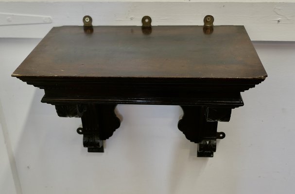 Mensola A Muro A Forma Di Bara - Decorazione Gotica In Mdf 428543