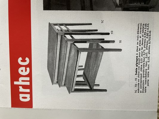 Side Table by Marcel Gascoin, France, 1950s for sale at Pamono