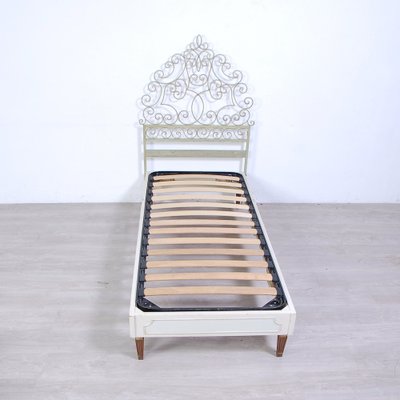 Wood metal headboard deals