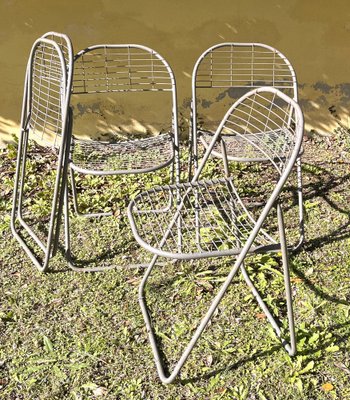 Ted Net Chairs by Niels Gammelgaard fpr Ikea, 1970s, Set of 4 for