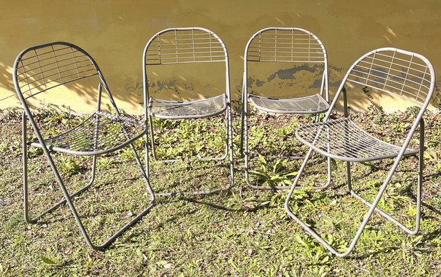Ted Net Chairs by Niels Gammelgaard fpr Ikea, 1970s, Set of 4 for