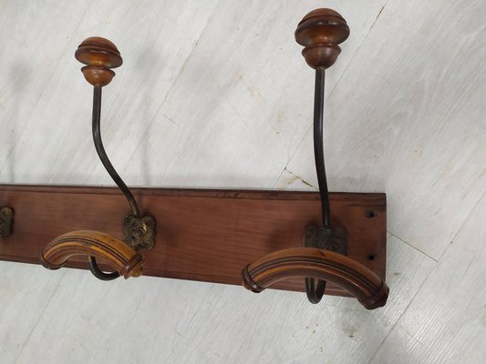Antique Wall-Mounted Coat Rack for sale at Pamono