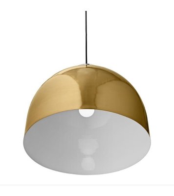 Gold round online pendant light