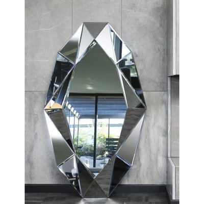 Silberner Diamond Spiegel von Reflections Copenhagen bei Pamono kaufen