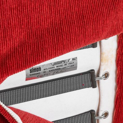 Kazuhide Takahama Tulu Chair in Red Corduroy for Simon