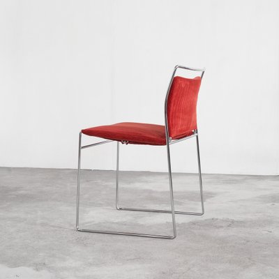 Kazuhide Takahama Tulu Chair in Red Corduroy for Simon
