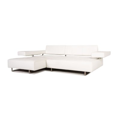White leather corner 2024 couches for sale