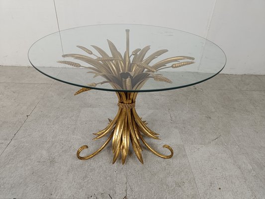 Vintage Gilt Metal Coco Chanel Side or Coffee Table, 1960s