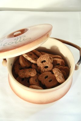 Mid-Century Ceramic and Bamboo Cookie Jar, Italy, 1960s for sale