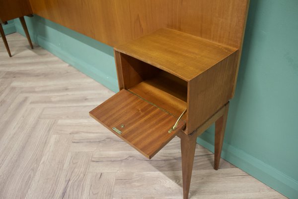 Mid Century Teak Headboard Bedside Tables from McIntosh for sale