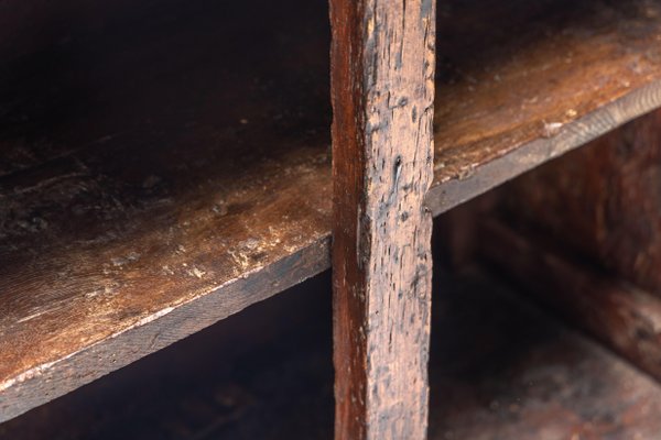 Rustic Dark Wood Pantry Cabinet Spain 1800s for sale at Pamono