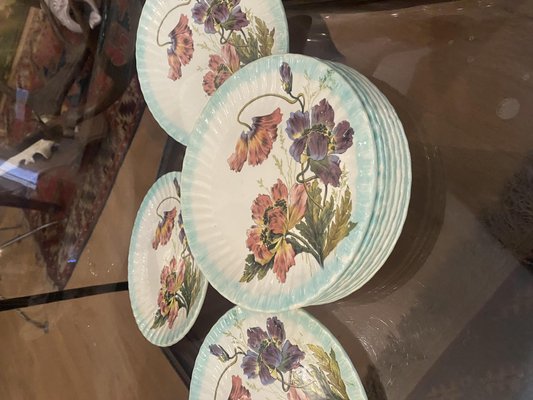 Antique top serving plates