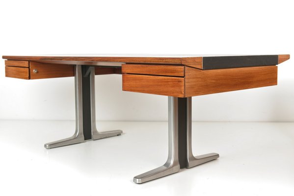Executive Desk with Sideboard in Rosewood from Walter Knoll 1970