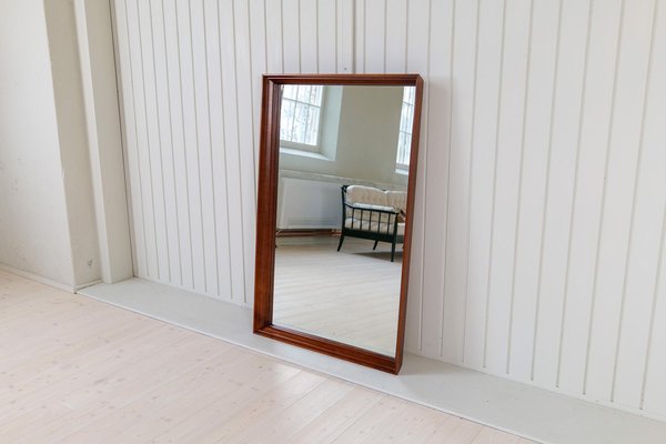 Large Mid-Century Modern Mirror in Walnut, Sweden, 1960s for sale