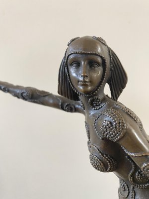 After D H Chiparus, Art Deco Phoenician Dancer, 1920s, Bronze for